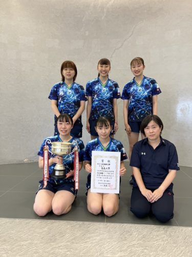 2022年度東北学生卓球連盟秋季リーグ戦兼第88回全日本大学総合卓球選手権大会個人の部予選会結果